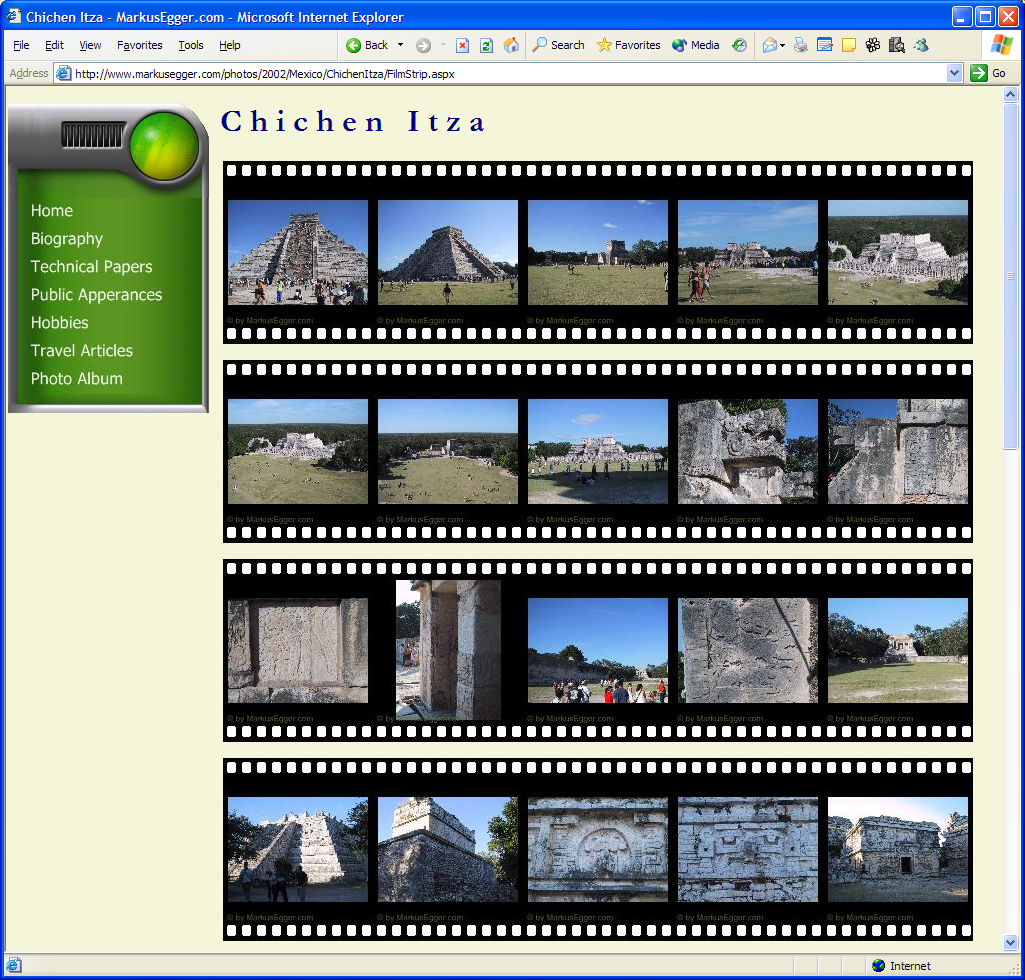 Figure 8: Rendering fancy thumbnail images with a film strip effect.