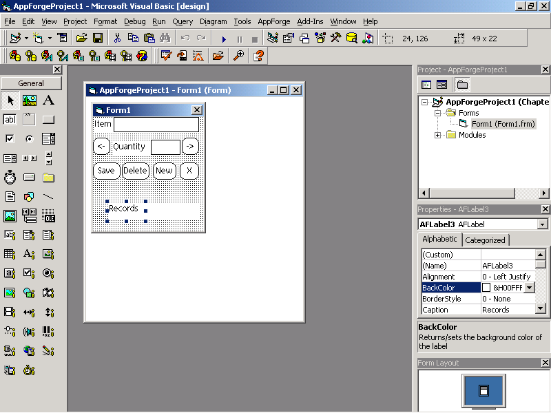 Figure 4: The final GUI for the application is simple.