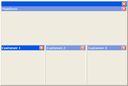 Figure 1: Docking user-defined windows is simple.