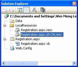 Figure 5: The resource file for the Chinese culture.
