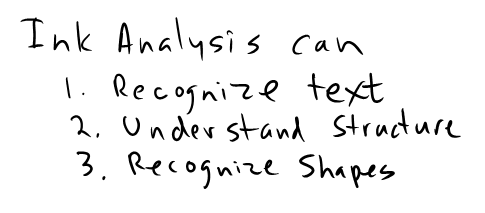Figure 7: The InkAnalyzer knows that the underline underneath the word “this” is related.
