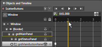 Figure 22:  You can manually position the Timeline playhead to specify the interval of a keyframe.