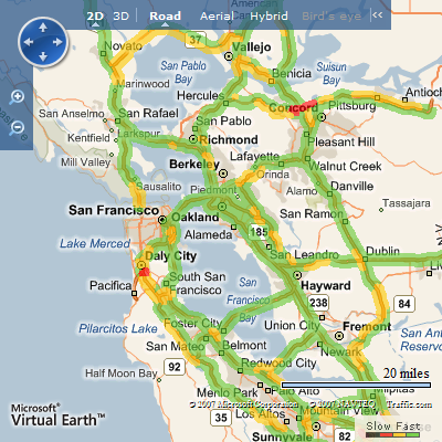Figure 5: Traffic flow in San Francisco.