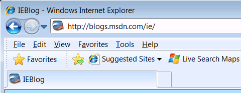 Figure 8: Internet Explorer Chrome at 120 DPI.