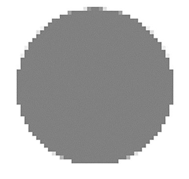 Figure 3.2 Scaling down an image of a circle
