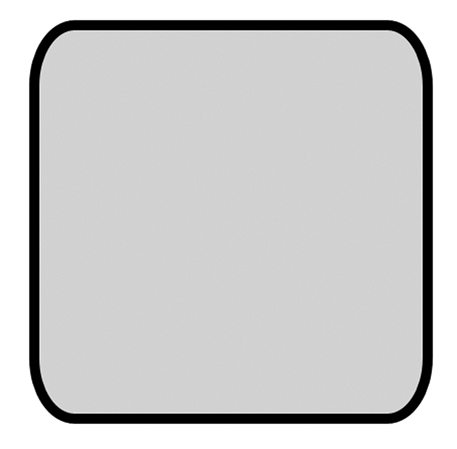 Figure 3.7 Rectangle element with rounded corners