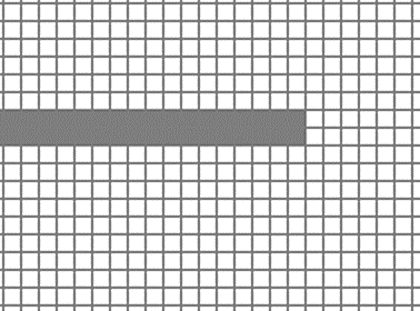 Figure 3.10 Pixels rendered for a Line element