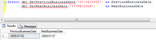 Figure 3: GetPreviousBusinessDate() and GetNextBusinessDate() use IsBusinessDate() to determine the business date that precedes/follows the specified date parameter.