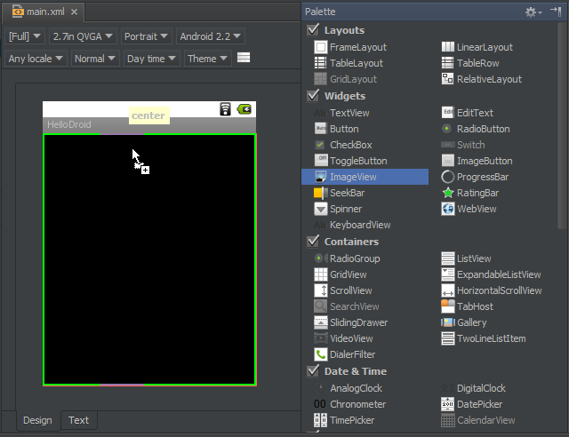 Figure 6: This is the IntelliJ graphical editor.