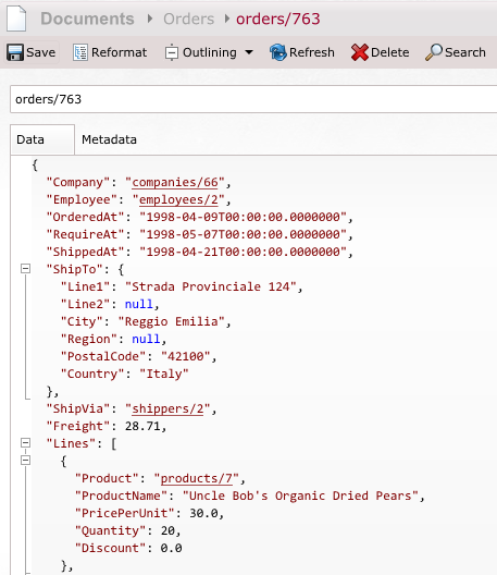 Figure 3: Here's a quick look at the JSON data.