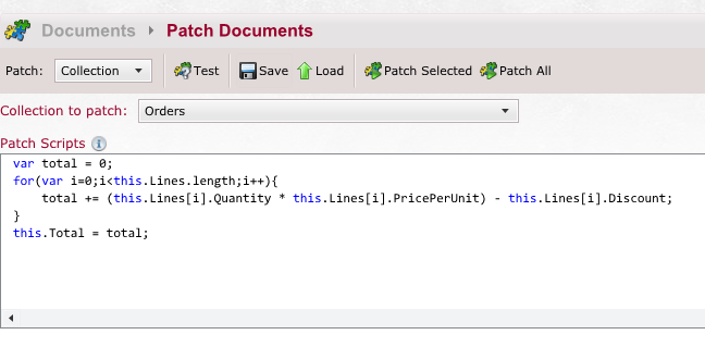 Figure 4: You can easily do script patching.
