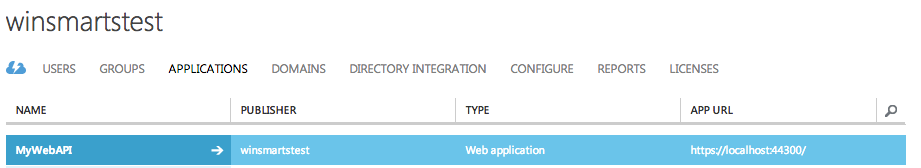 Figure 7: Your app registered in Azure AD