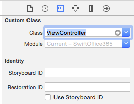 Figure 12: Set the custom class for the Table View Controller.