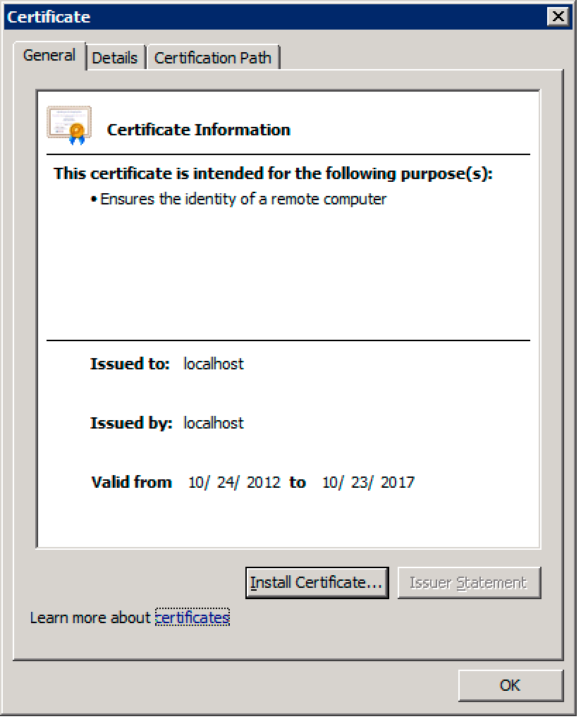 Figure 10: Trusting the certificate