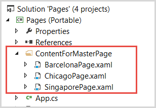 Figure 11: The Content pages