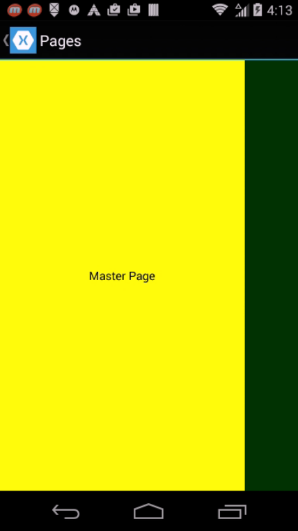 Figure 8: The Master page on Android