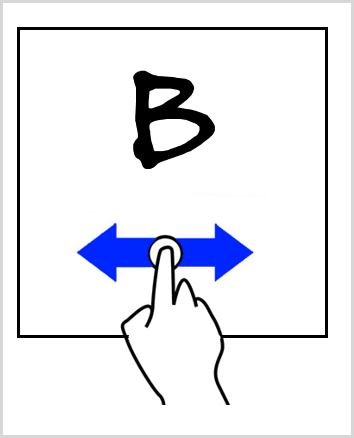 Figure 7: Swipe gesture in Carousel