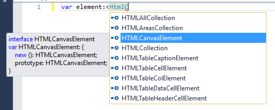 Figure 6: Support is built in for important HTML data types.    