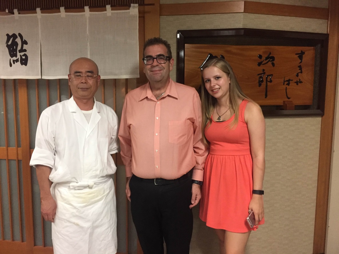 Figure 1: Jiro, my daughter, and I enjoyed ourselves in Tokyo.