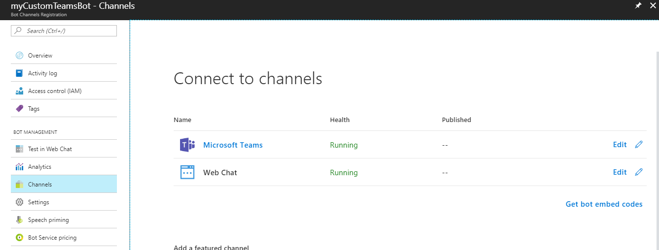 Figure 3: Adding the Teams channel: the new user experience