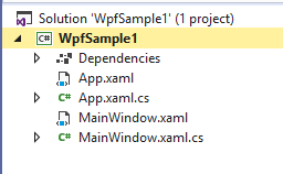 Figure       2      : The new project, opened in Visual Studio 2019 Preview 1    