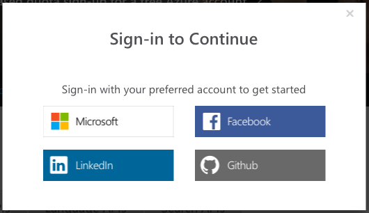 Figure 3: You can log in using a variety of different accounts    