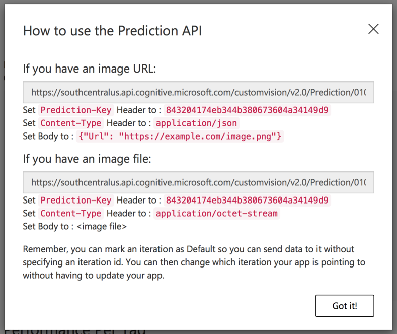Figure 31      : Save the details of the Prediction API    