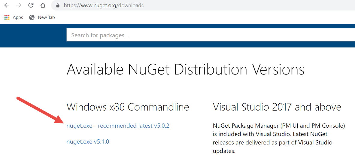 Figure 9: NuGet.exe provides command line access to NuGet's functions including package creation and download/installation of NuGet Packages in your projects via an automated build server like Jenkins or Team City.
