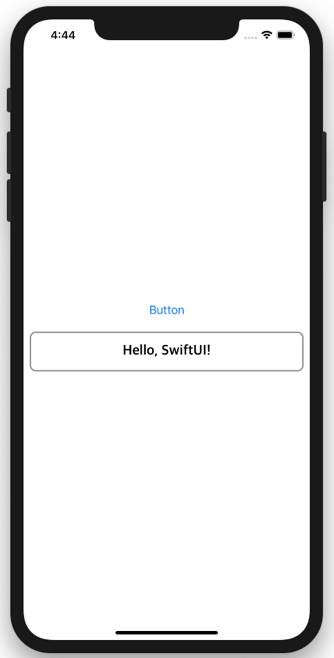 Figure 1: The button and text field in SwiftUI