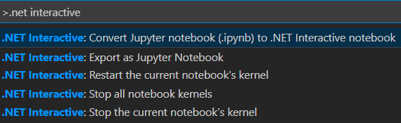 Figure 4: Converting a Jupyter Notebook in Visual Studio Code