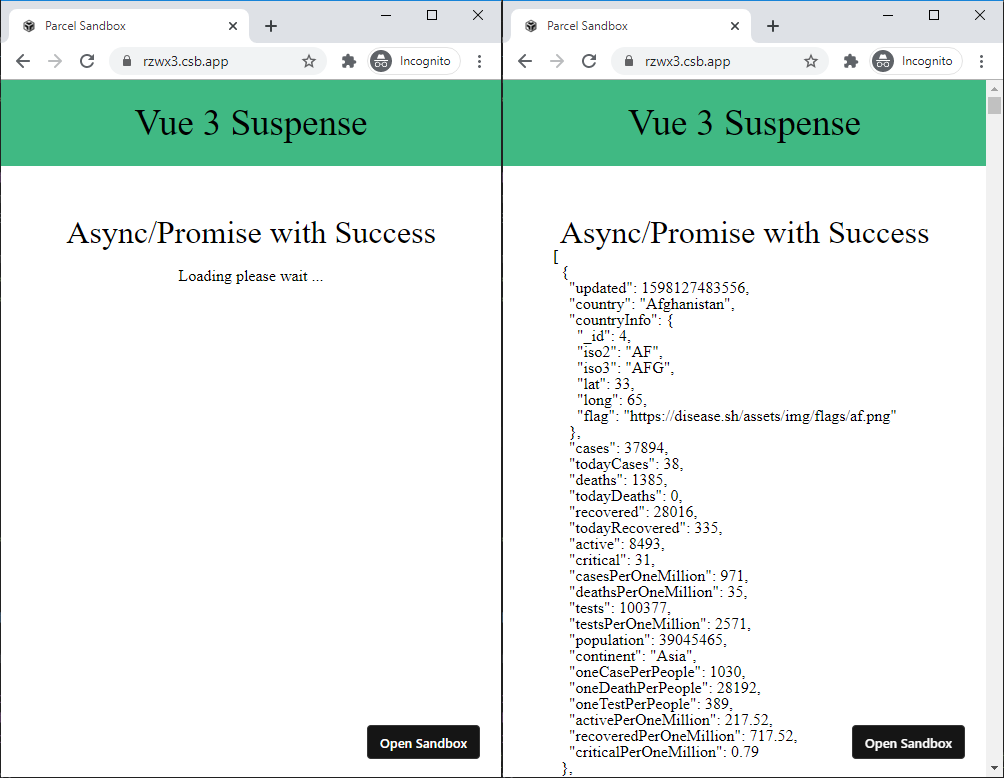 Figure 1: Async/Promise with Success