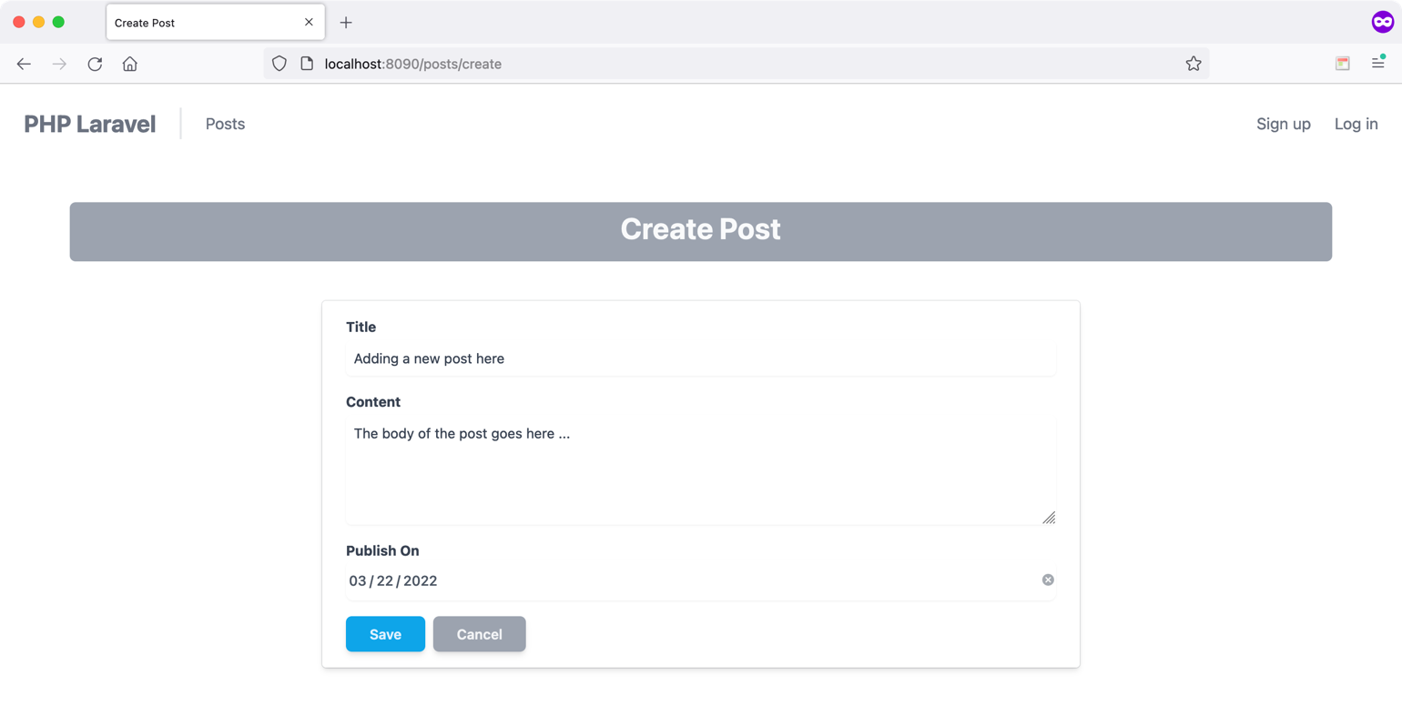 Figure 4: Create the Post view