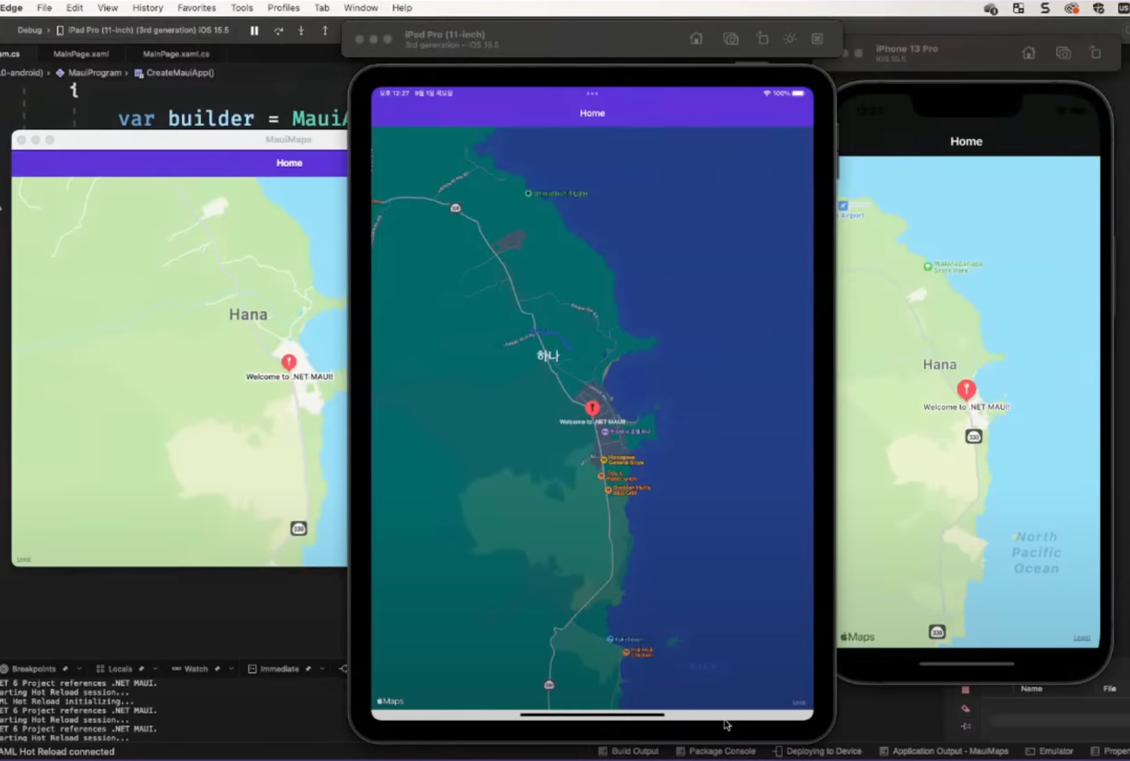 Figure 3: New Map control for displaying and annotating native maps for Android, iOS, and iPadOS applications 