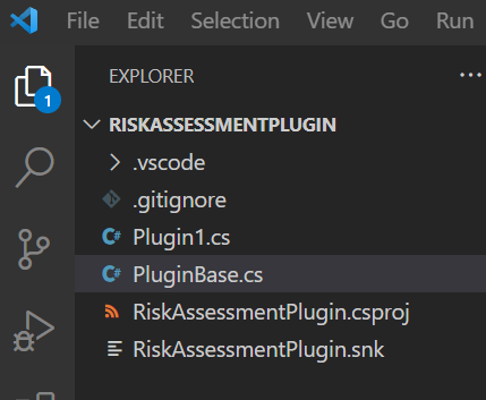 Figure 9: Files created by the CLI for the plugin