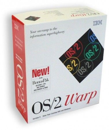 Figure 5: The somewhat unfortunate logo for IBM's OS/2 caused many to refer to it as “OS/half” in jest. One of many less than stellar marketing decisions made by IBM.